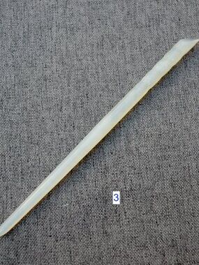 Green Bamboo Hairpin - Serpentine Jade Hair Stick Style 3